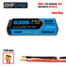 (CN)DXF 5mm 2S 6300mAh 7.6V 140C Batteria LCG Lipo ad Alta Capacità Hardcase con XT90 Spina per 1:8 Scala RC Auto, Multi-Rotore RC Aeroplano, RC Elicottero, RC Barca