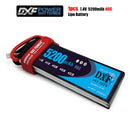 (CN)DXF 2S Lipo Battery 7.4V 80C 5200mAh Soft Case Battery with EC5 XT90 Connector for Car Truck Tank RC Buggy Truggy Racing Hobby