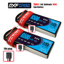 (CN)DXF 2S Lipo Battery 7.4V 100C 6500mAh Soft Case Battery with EC5 XT90 Connector for Car Truck Tank RC Buggy Truggy Racing Hobby