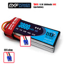 (CN)DXF 3S Lipo Battery 11.1V 50C 3800mAh Soft Case Battery with EC5 XT90 Connector for Car Truck Tank RC Buggy Truggy Racing Hobby