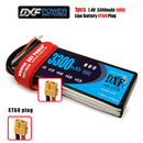 (CN)DXF 2S Lipo Battery 7.4V 100C 3300mAh Soft Case Battery with EC5 XT90 Connector for Car Truck Tank RC Buggy Truggy Racing Hobby