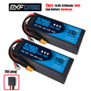 (CN)DXF High Voltage 4S 5200 mAh 14.8V 100C Batteria Lipo ad Alta Capacità Hardcase con XT90 Spina per 1:8 Scala RC Auto, Multi-Rotore RC Aeroplano, RC Elicottero, RC Barca