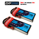 (CN)DXF 2S Lipo Battery 7.4V 100C 3300mAh Soft Case Battery with EC5 XT90 Connector for Car Truck Tank RC Buggy Truggy Racing Hobby