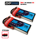 (CN)DXF 2S Lipo Battery 7.4V 50C 3500mAh Soft Case Battery with EC5 XT90 Connector for Car Truck Tank RC Buggy Truggy Racing Hobby