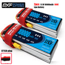(CN)DXF 2S Lipo Battery 7.4V 100C10000mAh Soft Case Battery with EC5 XT90 Connector for Car Truck Tank RC Buggy Truggy Racing Hobby
