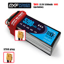 (CN)DXF 6S Lipo Battery 22.2V 100C 5200mAh Soft Case Battery with EC5 XT90 Connector for Car Truck Tank RC Buggy Truggy Racing Hobby