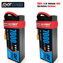 (CN)DXF 3S 7000 mAh 11.1V 100C Batteria Lipo ad Alta Capacità Hardcase con XT90 Spina per 1:8 Scala RC Auto, Multi-Rotore RC Aeroplano, RC Elicottero, RC Barca