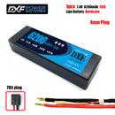 (CN)DXF 4mm 2S 6200mAh 7.4V 100C Batteria Lipo ad Alta Capacità Hardcase con XT90 Spina per 1:8 Scala RC Auto, Multi-Rotore RC Aeroplano, RC Elicottero, RC Barca