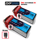 (CN)DXF 6S Lipo Battery 22.2V 30C 3000mAh Soft Case Battery with EC5 XT90 Connector for Car Truck Tank RC Buggy Truggy Racing Hobby