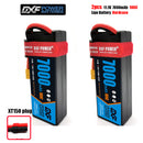 (CN)DXF 3S 7000 mAh 11.1V 100C Batteria Lipo ad Alta Capacità Hardcase con XT90 Spina per 1:8 Scala RC Auto, Multi-Rotore RC Aeroplano, RC Elicottero, RC Barca