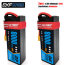 (CN)DXF High Voltage 3S 8000 mAh 11.4V 130C Batteria Lipo ad Alta Capacità Hardcase con XT90 Spina per 1:8 Scala RC Auto, Multi-Rotore RC Aeroplano, RC Elicottero, RC Barca