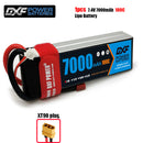 (CN)DXF 2S Lipo Battery 7.4V 100C7000mAh Soft Case Battery with EC5 XT90 Connector for Car Truck Tank RC Buggy Truggy Racing Hobby