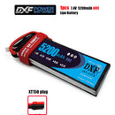 (CN)DXF 2S Lipo Battery 7.4V 80C 6500mAh Soft Case Battery with EC5 XT90 Connector for Car Truck Tank RC Buggy Truggy Racing Hobby