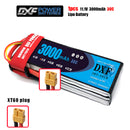 (CN)DXF 3S Lipo Battery 11.1V 30C 3000mAh Soft Case Battery with EC5 XT90 Connector for Car Truck Tank RC Buggy Truggy Racing Hobby