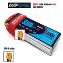 (CN)DXF 4S Lipo Battery 14.8V 50C 3500mAh Soft Case Battery with EC5 XT90 Connector for Car Truck Tank RC Buggy Truggy Racing Hobby