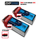 (CN)DXF 6S Lipo Battery 22.2V 100C 3800mAh Soft Case Battery with EC5 XT90 Connector for Car Truck Tank RC Buggy Truggy Racing Hobby