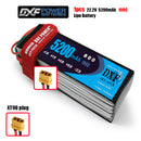 (CN)DXF 6S Lipo Battery 22.2V 100C 5200mAh Soft Case Battery with EC5 XT90 Connector for Car Truck Tank RC Buggy Truggy Racing Hobby