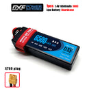 (CN)DXF 2S 6500 mAh 7.4V 100C Batteria Lipo ad Alta Capacità Hardcase con XT90 Spina per 1:8 Scala RC Auto, Multi-Rotore RC Aeroplano, RC Elicottero, RC Barca