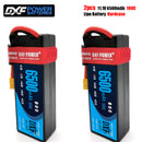 (CN)DXF 3S 6500 mAh 11.1V 100C Batteria Lipo ad Alta Capacità Hardcase con XT90 Spina per 1:8 Scala RC Auto, Multi-Rotore RC Aeroplano, RC Elicottero, RC Barca