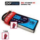 (CN)DXF 2S Lipo Battery 7.4V 100C 3300mAh Soft Case Battery with EC5 XT90 Connector for Car Truck Tank RC Buggy Truggy Racing Hobby