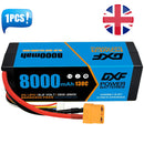 (UK)DXF Lipo Battery 4S 15.2V 8000mAh 130C/260C HardCase Lipo Battery for RC HPI HSP 1/8 1/10 Buggy RC Car Truck