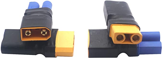 (ES)2 paires DXF Hobby XT90 prise vers EC5 Style mâle femelle connecteur sans fil adaptateur pour RC FPV batterie charge ESC