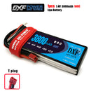 (CN)DXF 2S Lipo Battery 7.4V 100C 3800mAh Soft Case Battery with EC5 XT90 Connector for Car Truck Tank RC Buggy Truggy Racing Hobby