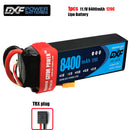 (CN)DXF 3S Lipo Battery 11.1V 120C 8400mAh Soft Case Battery with EC5 XT90 Connector for Car Truck Tank RC Buggy Truggy Racing Hobby