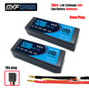 (CN)DXF 4mm 2S 5200mAh 7.4V 50C Batteria Lipo ad Alta Capacità Hardcase con XT90 Spina per 1:8 Scala RC Auto, Multi-Rotore RC Aeroplano, RC Elicottero, RC Barca