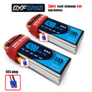 (CN)DXF 4S Lipo Battery 14.8V 60C 4200mAh Soft Case Battery with EC5 XT90 Connector for Car Truck Tank RC Buggy Truggy Racing Hobby