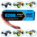 (CN)DXF 3S 6200 mAh 11.1V 80C Batteria Lipo ad Alta Capacità Hardcase con XT90 Spina per 1:8 Scala RC Auto, Multi-Rotore RC Aeroplano, RC Elicottero, RC Barca