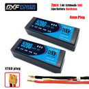 (CN)DXF 4mm 2S 5200mAh 7.4V 50C Batteria Lipo ad Alta Capacità Hardcase con XT90 Spina per 1:8 Scala RC Auto, Multi-Rotore RC Aeroplano, RC Elicottero, RC Barca