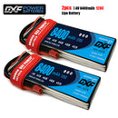 (CN)DXF 2S Lipo Battery 7.4V 120C 8400mAh Soft Case Battery with EC5 XT90 Connector for Car Truck Tank RC Buggy Truggy Racing Hobby