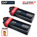 (CN)DXF 2S 8000mAh 7.4V 110C Batteria Lipo ad Alta Capacità Hardcase con XT90 Spina per 1:8 Scala RC Auto, Multi-Rotore RC Aeroplano, RC Elicottero, RC Barca