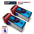 (CN)DXF 6S Lipo Battery 22.2V 50C 3800mAh Soft Case Battery with EC5 XT90 Connector for Car Truck Tank RC Buggy Truggy Racing Hobby