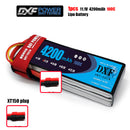 (CN)DXF 3S Lipo Battery 11.1V 100C  4200mAh Soft Case Battery with EC5 XT90 Connector for Car Truck Tank RC Buggy Truggy Racing Hobby