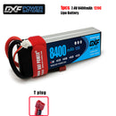 (CN)DXF 2S Lipo Battery 7.4V 120C 8400mAh Soft Case Battery with EC5 XT90 Connector for Car Truck Tank RC Buggy Truggy Racing Hobby