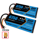 (CN)DXF Lipo Battery 3S 11.1V 6750mAh 100C Hardcase for Rc Truck Drone 1/10 1/8 Scale Traxxas Slash 4x4 RC Car Hard Case