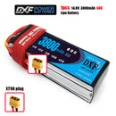 (CN)DXF 4S Lipo Battery 14.8V 60C 3800mAh Soft Case Battery with EC5 XT90 Connector for Car Truck Tank RC Buggy Truggy Racing Hobby