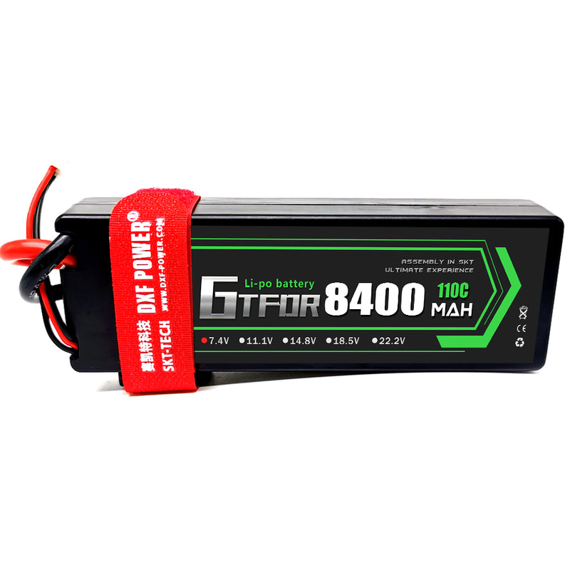 (IT)GTFDR Lipo Battery 2S 7.4V 8400mAh 110C/220C HardCase Lipo Battery for RC HPI HSP 1/8 1/10 Buggy RC Car Truck