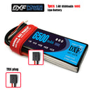 (CN)DXF 2S Lipo Battery 7.4V 100C 6500mAh Soft Case Battery with EC5 XT90 Connector for Car Truck Tank RC Buggy Truggy Racing Hobby