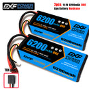 (CN)DXF 3S 6200 mAh 11.1V 80C Batteria Lipo ad Alta Capacità Hardcase con XT90 Spina per 1:8 Scala RC Auto, Multi-Rotore RC Aeroplano, RC Elicottero, RC Barca