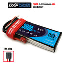 (CN)DXF 2S Lipo Battery 7.4V 60C 3800mAh Soft Case Battery with EC5 XT90 Connector for Car Truck Tank RC Buggy Truggy Racing Hobby
