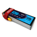 (CN)DXF 4S Lipo Battery 14.8V 80C 6200mAh Soft Case Battery with EC5 XT90 Connector for Car Truck Tank RC Buggy Truggy Racing Hobby