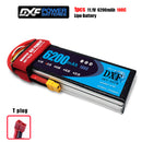 (CN)DXF 3S Lipo Battery 11.1V 100C 6500mAh Soft Case Battery with EC5 XT90 Connector for Car Truck Tank RC Buggy Truggy Racing Hobby