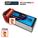 (CN)DXF 6S Lipo Battery 22.2V 50C 5200mAh Soft Case Battery with EC5 XT90 Connector for Car Truck Tank RC Buggy Truggy Racing Hobby