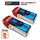 (CN)DXF 4S Lipo Battery 14.8V 60C 3500mAh Soft Case Battery with EC5 XT90 Connector for Car Truck Tank RC Buggy Truggy Racing Hobby