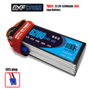 (CN)DXF 6S Lipo Battery 22.2V 80C 6200mAh Soft Case Battery with EC5 XT90 Connector for Car Truck Tank RC Buggy Truggy Racing Hobby