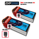 (CN)DXF 6S Lipo Battery 22.2V 80C 6200mAh Soft Case Battery with EC5 XT90 Connector for Car Truck Tank RC Buggy Truggy Racing Hobby