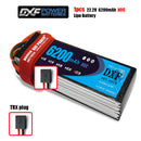 (CN)DXF 6S Lipo Battery 22.2V 80C 6200mAh Soft Case Battery with EC5 XT90 Connector for Car Truck Tank RC Buggy Truggy Racing Hobby